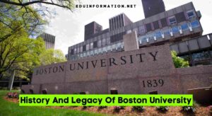 History And Legacy Of Boston University