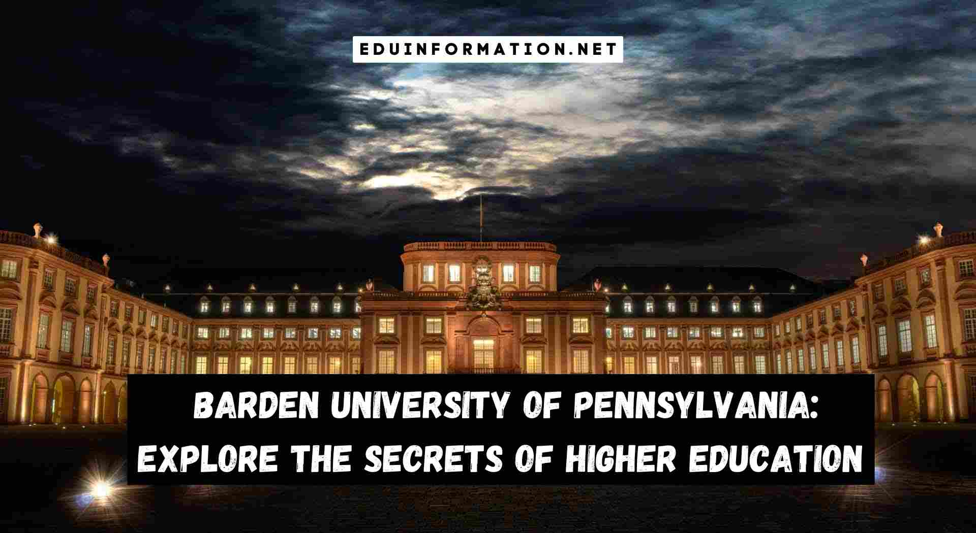 Barden University Of Pennsylvania