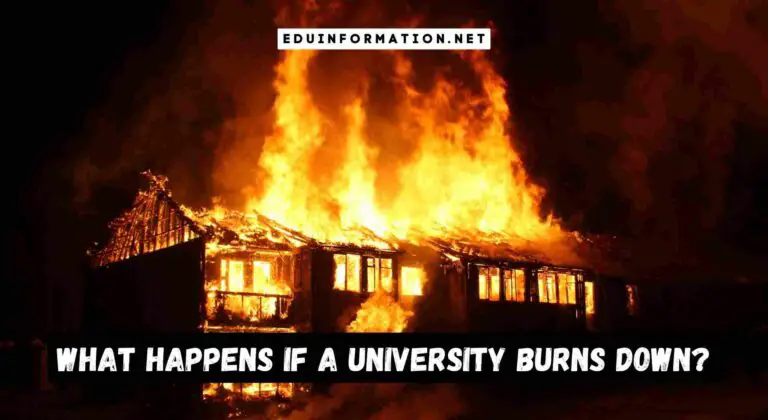 What Happens If a University Burns down