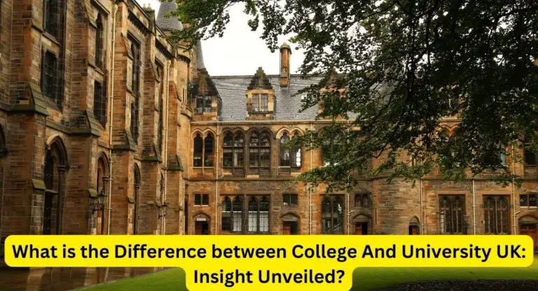 Difference between College And University UK