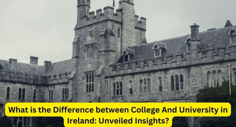 Difference between College And University in Ireland